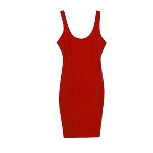 Elegant Red Sleeveless Dress